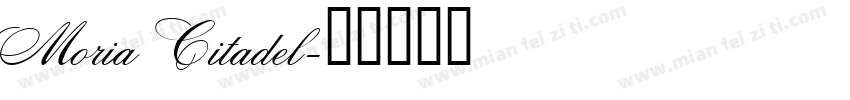 Moria Citadel字体转换